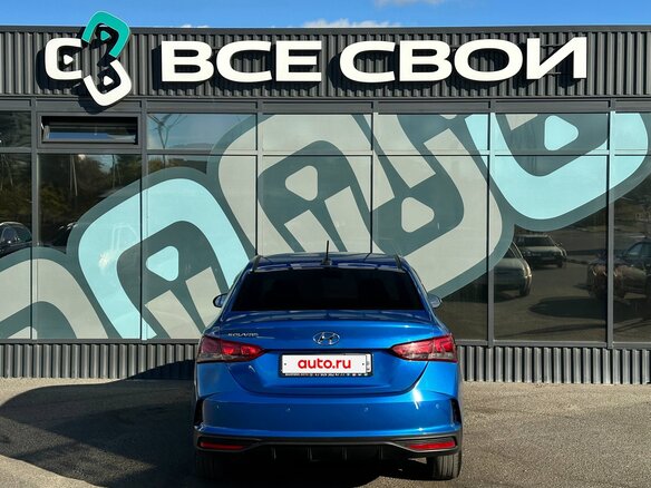 2020 Hyundai Solaris II Рестайлинг, синий, 1395000 рублей - вид 5