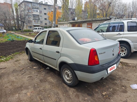 2006 Renault Logan I, серый, 310000 рублей - вид 4