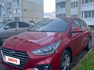 2017 Hyundai Solaris II, красный, 1300000 рублей, вид 1