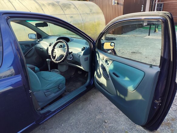 1999 Toyota Vitz I (P10), синий - вид 7