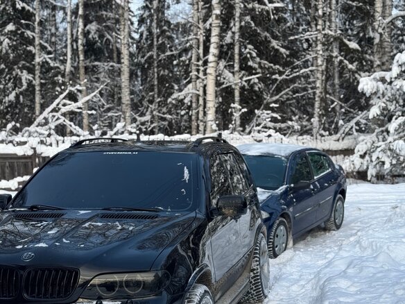 2004 BMW X5 4.4i I (E53) Рестайлинг, чёрный, 1500000 рублей