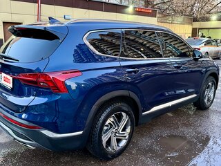 2021 Hyundai Santa Fe IV Рестайлинг, синий, 3300000 рублей, вид 4