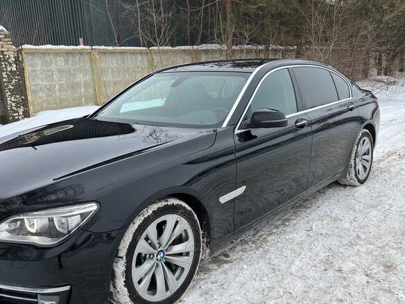 2013 BMW 7 серии Long 750Li xDrive V (F01/F02/F04) Рестайлинг, чёрный, 1750000 рублей - вид 7