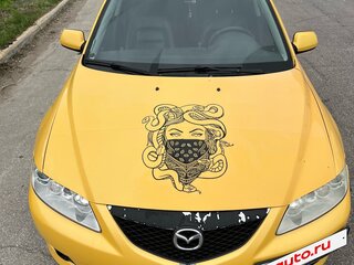 2005 Mazda 6 I (GG), жёлтый, 290000 рублей, вид 3