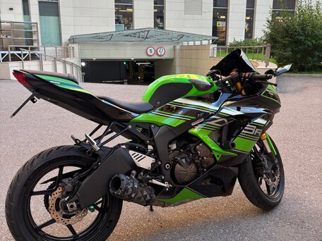 2012 Kawasaki ZX-6 Ninja, зелёный, 699000 рублей, вид 3