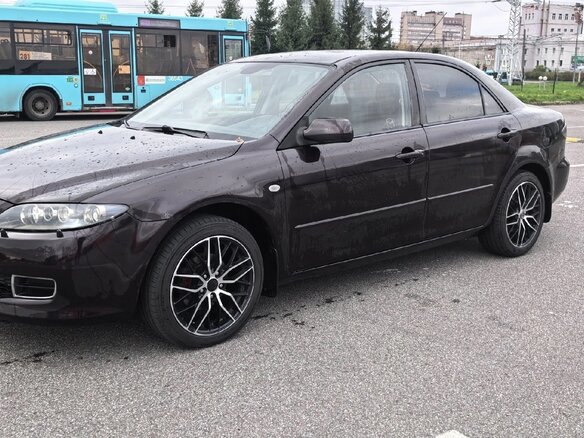 2007 Mazda 6 I (GG) Рестайлинг, пурпурный, 500000 рублей - вид 3