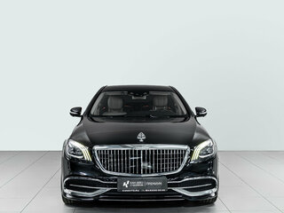 2017 Mercedes-Benz Maybach S-Класс 560 I (X222) Рестайлинг, чёрный, 5650000 рублей, вид 2