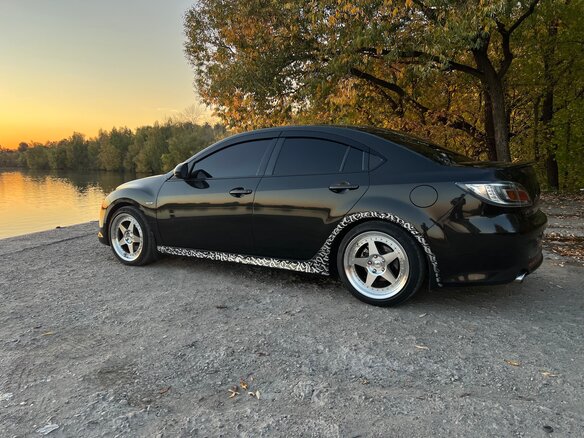 2008 Mazda 6 II (GH), чёрный, 1150000 рублей - вид 5