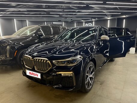 2019 BMW X6 M50i III (G06), синий, 7650000 рублей, вид 1