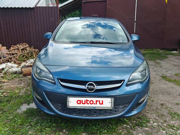 2013 Opel Astra J Рестайлинг, синий - вид 1