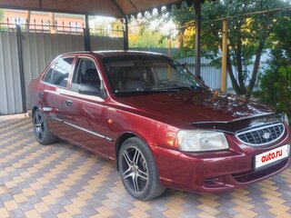 2006 Hyundai Accent ТагАЗ II, красный, 420000 рублей, вид 3