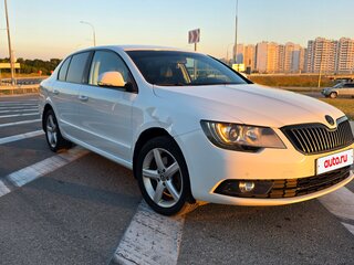 2014 Skoda Superb DSG II Рестайлинг, белый, 1100000 рублей, вид 4
