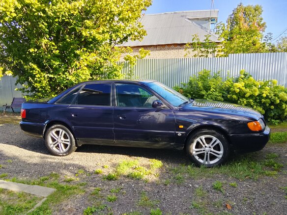 1996 Audi A6 I (C4), синий, 230000 рублей - вид 4