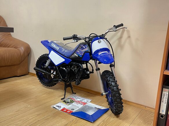 2021 Yamaha PW50/PW80, синий - вид 4