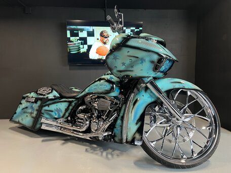 2014 Harley-Davidson Road Glide, голубой, 3150000 рублей, вид 1