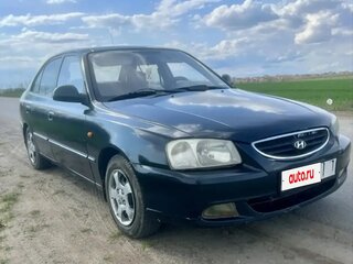 2006 Hyundai Accent ТагАЗ II, чёрный, 330000 рублей, вид 1