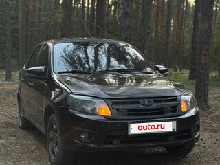 2014 Lada (ВАЗ) Granta I, чёрный, 450000 рублей, вид 1