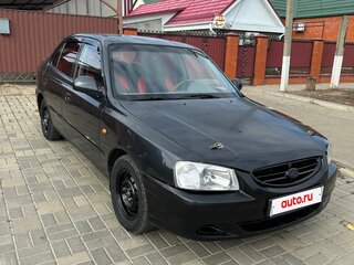 2006 Hyundai Accent ТагАЗ II, чёрный, 318000 рублей, вид 3