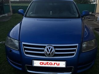 2006 Volkswagen Touareg I, синий, 800000 рублей, вид 3
