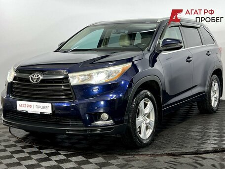 2014 Toyota Highlander III (XU50), синий, 2370000 рублей, вид 2