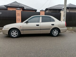 2004 Hyundai Accent ТагАЗ II, жёлтый, 450000 рублей, вид 2