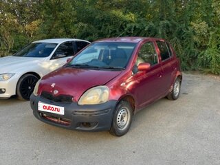 2002 Toyota Vitz I (P10), красный, 177000 рублей, вид 2
