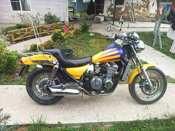 1993 Kawasaki ZL400 Eliminator, жёлтый, 220000 рублей - вид 4