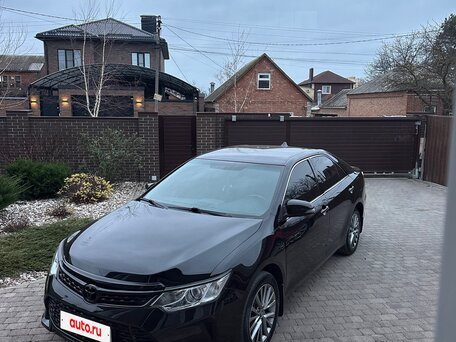 2015 Toyota Camry VII (XV50) Рестайлинг, чёрный, 1650000 рублей, вид 3