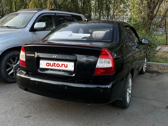 2009 Hyundai Accent ТагАЗ II, чёрный, 390000 рублей - вид 2