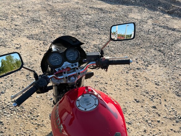 1993 Honda CB 400 Super Four, красный, 250000 рублей - вид 7