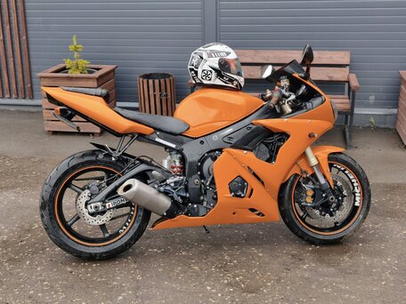 2005 Yamaha YZF-R6, оранжевый, 490000 рублей, вид 2