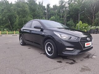 2018 Hyundai Solaris II, чёрный, 1165000 рублей, вид 4
