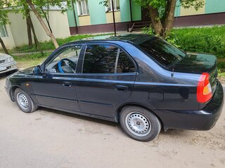 2008 Hyundai Accent ТагАЗ II, чёрный, 430000 рублей, вид 5