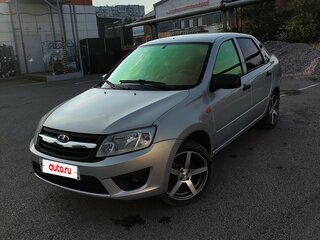 2014 Lada (ВАЗ) Granta I, серебристый, 365000 рублей, вид 1
