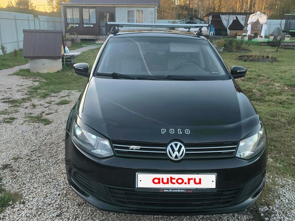 2012 Volkswagen Polo V, чёрный, 490000 рублей - вид 1