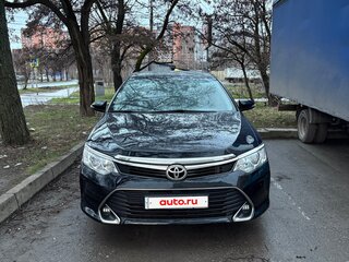 2016 Toyota Camry VII (XV50) Рестайлинг, чёрный, 1650000 рублей, вид 3