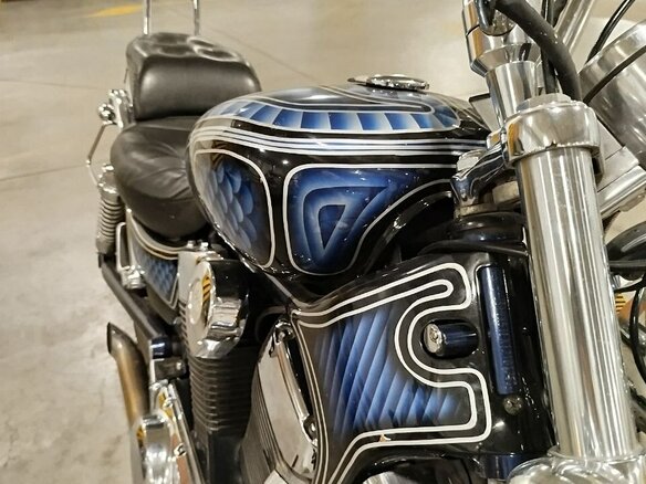 2001 Suzuki Intruder VS 1400, синий, 480000 рублей - вид 11