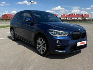 2017 BMW X1 18d xDrive II (F48), синий, 2385000 рублей, вид 4