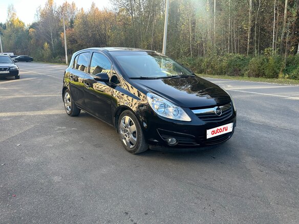 2008 Opel Corsa D, чёрный - вид 2