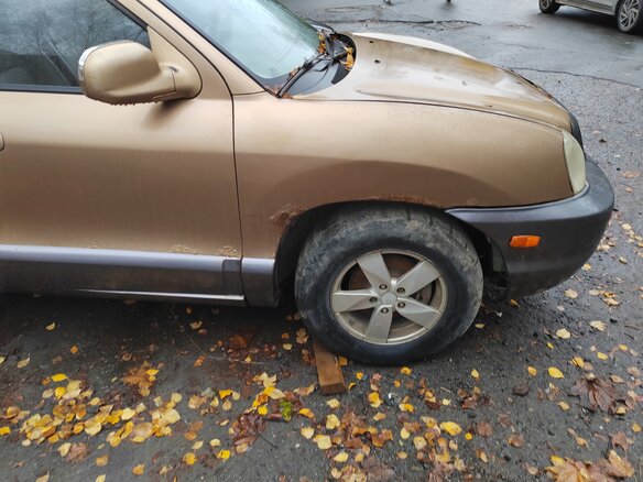 2001 Hyundai Santa Fe I, золотистый, 250000 рублей - вид 5