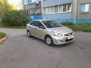 2011 Hyundai Solaris I, бежевый, 490000 рублей, вид 1