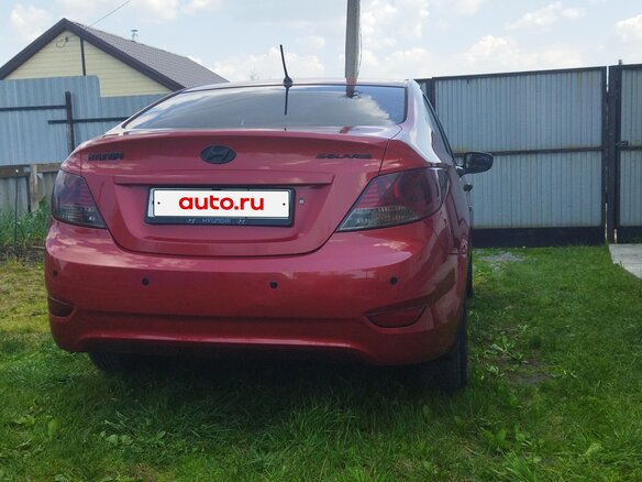 2012 Hyundai Solaris I, красный, 910000 рублей - вид 6