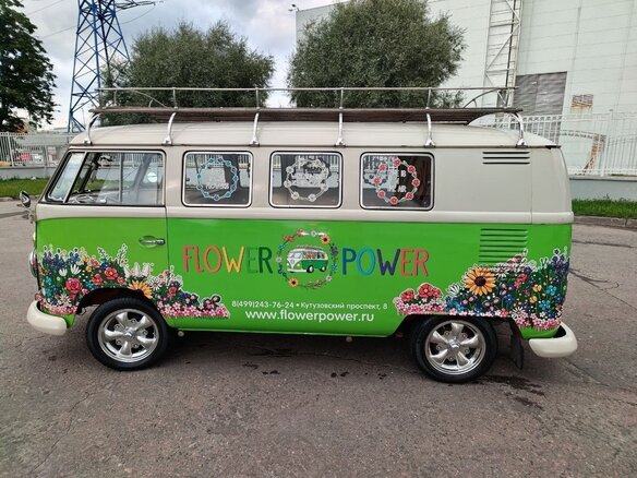 1965 Volkswagen Type 2 T1, зелёный - вид 6