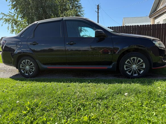 2013 Lada (ВАЗ) Granta I, чёрный - вид 3