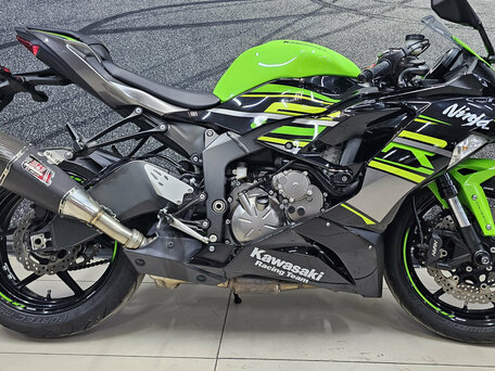 2019 Kawasaki ZX-6 Ninja, зелёный, 949000 рублей, вид 4