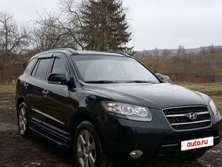 2008 Hyundai Santa Fe II, чёрный, 1150000 рублей, вид 3