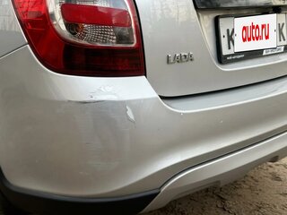 2015 Lada (ВАЗ) Kalina Cross II, серебристый, 455000 рублей, вид 3