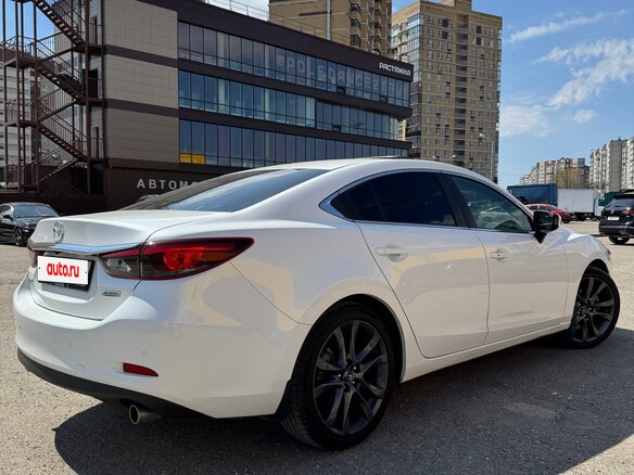 2015 Mazda 6 III (GJ) Рестайлинг, белый, 1620000 рублей - вид 7