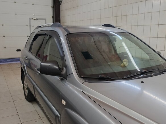 2006 Kia Sportage II, серебристый, 730000 рублей - вид 11