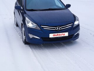 2016 Hyundai Solaris I Рестайлинг, синий, 1250000 рублей, вид 4